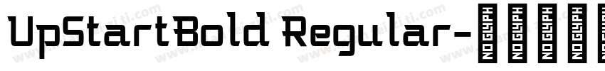UpStartBold Regular字体转换